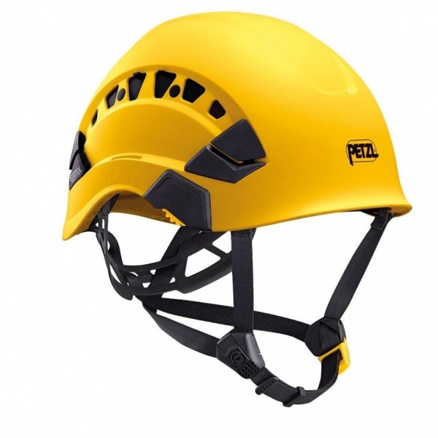 Dit is de Petzl Vertex Vent klimhelm voor industrieel gebruik.